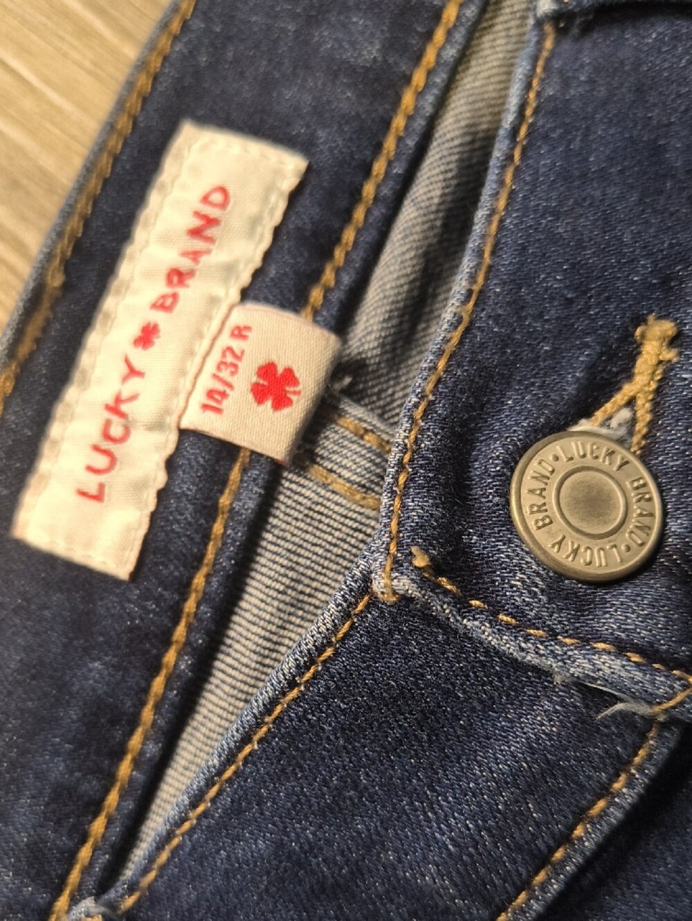 Mid Rise Boot w/32.5" Inseam Lucky Brand Women's Size 14 Jeans - Picture 3 of 7